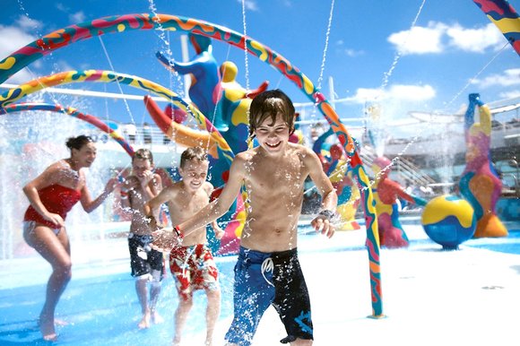 Children in the Waterpark