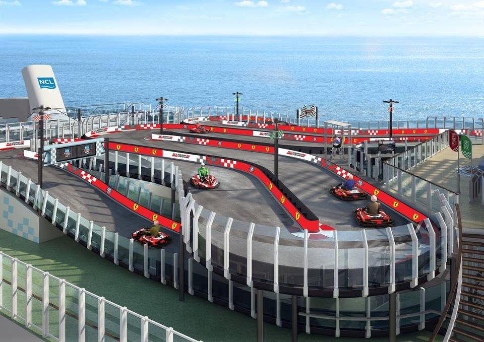 Norwegian Joy Go Cart Racetrack