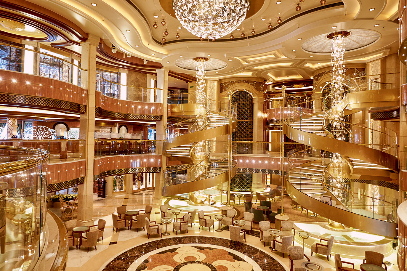 atrium cruise ship